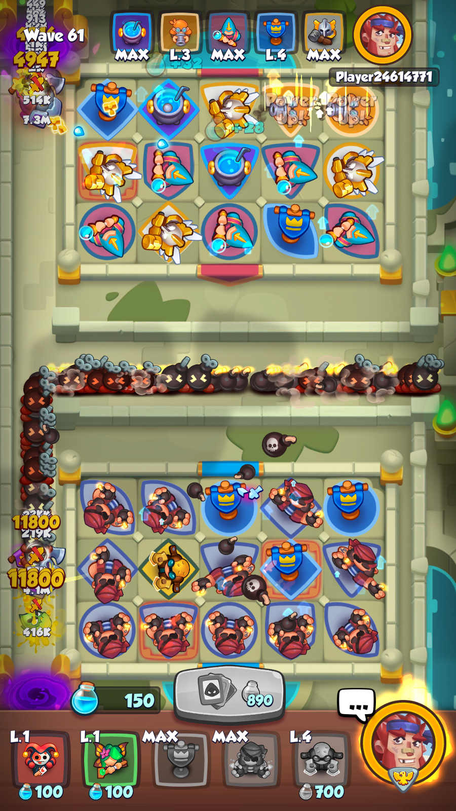 rush royale game screenshot