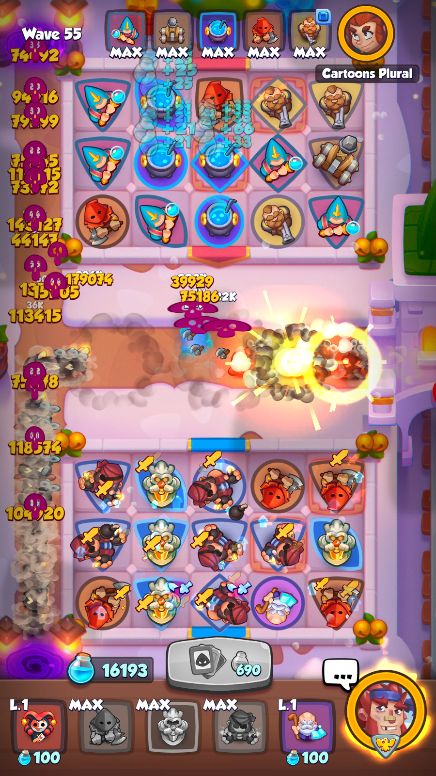 rush royale game screenshot